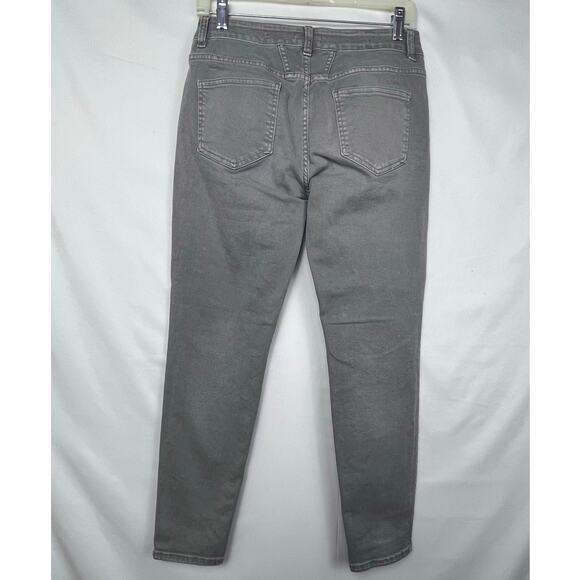 Closed Denim Women's Size 28 Gray Zip Up Flat Front Tapered Leg Denim Jeans - Picture 7 of 8